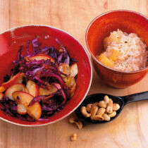 Wok-Rotkohl mit Kartoffelreis Wok-Rotkohl mit Kartoffelreis