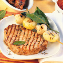 Schweinesteaks mit Champignons Schweinesteaks mit Champignons