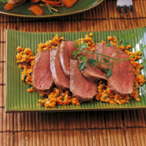 Gänsebrust mit roten Linsen Gänsebrust mit roten Linsen