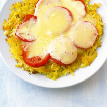 Käse-Rösti rot-weiß Käse-Rösti rot-weiß