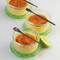 Crème brûlée mit Limettenaroma