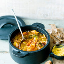 Wirsingeintopf mit Safrancreme Wirsingeintopf mit Safrancreme