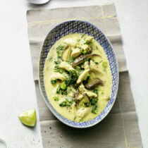 Ingwer-Spinat-Suppe mit Pute Ingwer-Spinat-Suppe mit Pute