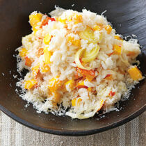 Kürbis-Lauch-Risotto