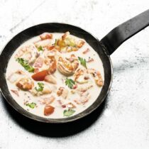 Garnelen-Weißwein-Sauce