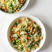 Hirse mit buntem Gemüse Hirse mit buntem Gemüse