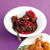 Rehragout mit Granatapfel Rehragout mit Granatapfel