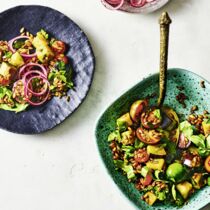 Dinkelsalat mit Sumach-Zwiebeln Dinkelsalat mit Sumach-Zwiebeln