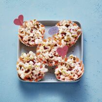 Rosa Himbeer-Popcorn