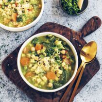 Minestrone mit Nudeln