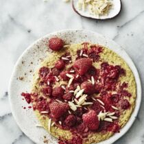 Himbeer-Haferflocken-Omelett