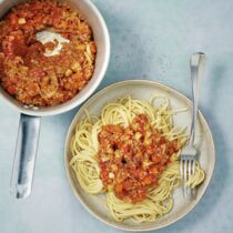 Grünkern-bolognese