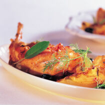 Kaninchen mit Fenchel