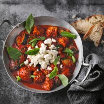 Bifteki-Feta-Pfanne