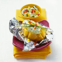Baked Potatoes mit scharfer Avocadosauce Baked Potatoes mit scharfer Avocadosauce