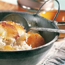 Persischer Reis mit Kruste Persischer Reis mit Kruste