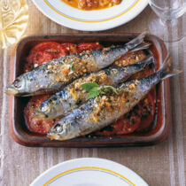 Gratinierte Sardinen