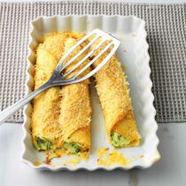 Überbackene Zucchini-Ricotta-Crespelle