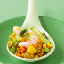 Asia-Linsensalat mit Shrimps