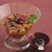 Rinderfilet auf Papaya-Salsa Rinderfilet auf Papaya-Salsa