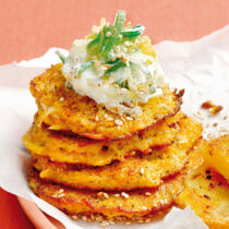 Gemüserösti mit Lauchquark