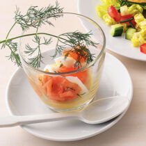 Ei im Glas mit Räucherlachs Ei im Glas mit Räucherlachs