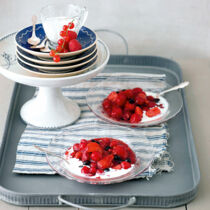 Rote Grütze mit Zimt