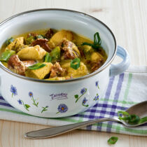 Hühnerfrikassée mit Pfifferlingen