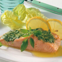 Lachs mit Kräuterbutter Lachs mit Kräuterbutter