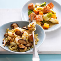 Lauchgemüse mit Lachs Lauchgemüse mit Lachs