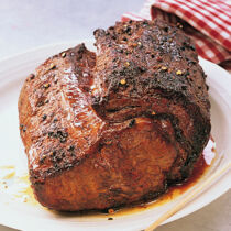 Rosa gebratenes Roastbeef