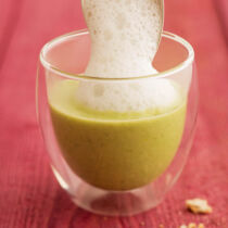 Lauchsüppchen mit Trüffelschaum