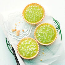 Zimttorteletts mit grünem Apfelgelee Zimttorteletts mit grünem Apfelgelee