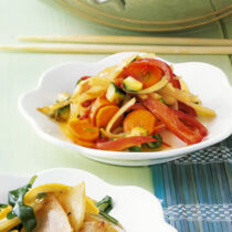 Gemüse mit Orangensauce