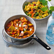 Bunte Kichererbsenpfanne Bunte Kichererbsenpfanne