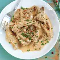 Filetstreifen in Drei-Pfeffer-Rahm