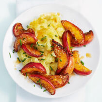 Paprika-Äpfel mit Pastinaken-Mash