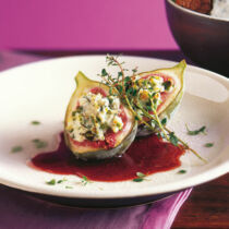 Gegrillte Feigen mit Ziegenfrischkäse Gegrillte Feigen mit Ziegenfrischkäse