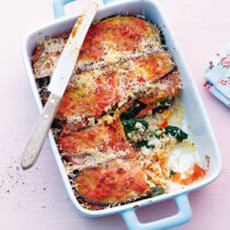 Spinat-Auberginen-Lasagne Spinat-Auberginen-Lasagne