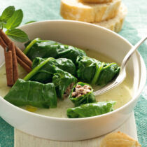 Laubfrösche mit Hackfüllung Laubfrösche mit Hackfüllung