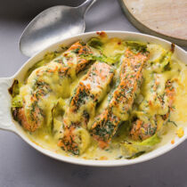 Lachs-Spitzkohl-Auflauf Lachs-Spitzkohl-Auflauf