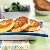 Quarkpflänzchen mit Grünkohl Quarkpflänzchen mit Grünkohl