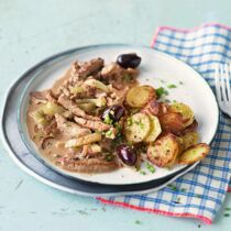 Kalbfleisch mit Fenchel und Joghurt