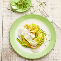 Gemüsenudeln mit Gorgonzola Gemüsenudeln mit Gorgonzola