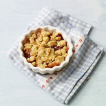 Birnen-Preiselbeer-Crumble