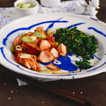 OFEN-LACHS MIT SESAMSPINAT