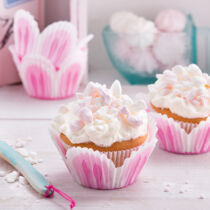 Rhabarber-Baiser-Cupcakes Rhabarber-Baiser-Cupcakes