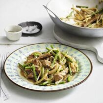 Rindfleisch mit Wasabi