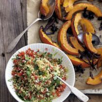 Hirsesalat mit Kürbis und Limettendressing