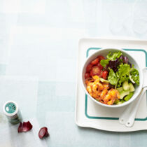 Avocadosalat mit Garnelen